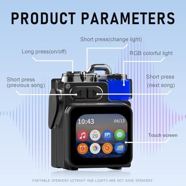 Altec Lansing - Altavoz Bluetooth inalámbrico HydraJolt, altavoces portátiles impermeables con cargador de teléfono y luces integrados, resistente a todo tipo de clima, a prueba de