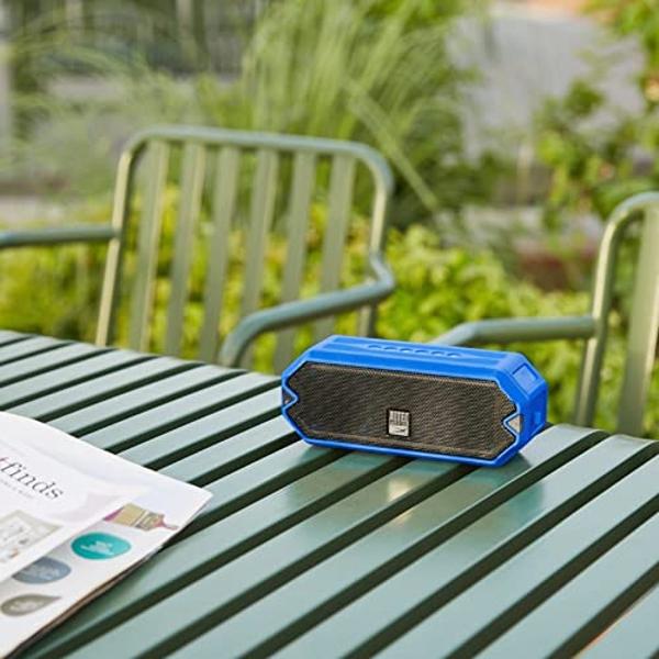 Altec Lansing - Altavoz Bluetooth inalámbrico HydraJolt, altavoces portátiles impermeables con cargador de teléfono y luces integrados, resistente a todo tipo de clima, a prueba de