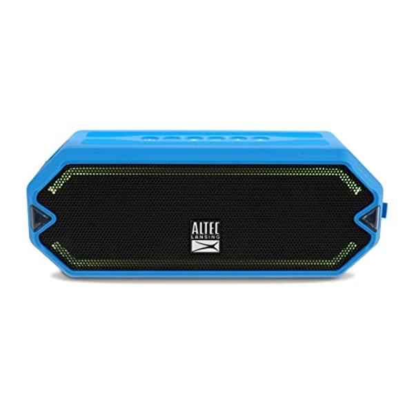 Altec Lansing - Altavoz Bluetooth inalámbrico HydraJolt, altavoces portátiles impermeables con cargador de teléfono y luces integrados, resistente a todo tipo de clima, a prueba de