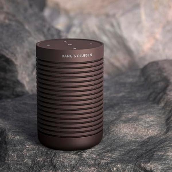 Bang & Olufsen Beosound Explore - Altavoz Bluetooth portátil inalámbrico para exteriores, IP67 a prueba de agua y polvo, color castaño