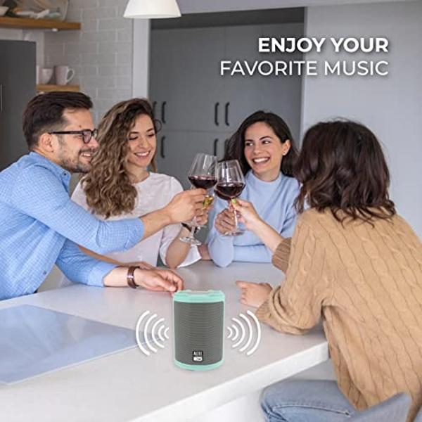 Altec Lansing - Altavoz Bluetooth inalámbrico HydraMotion con sonido de 360 ​​grados, portátil, resistente al agua IP67 para exteriores, a prueba de golpes, nieve y todo tipo de cl