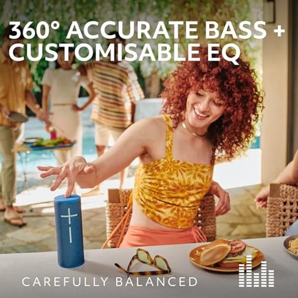 Altavoz Bluetooth portátil impermeable Ultimate Ears Boom 4 con sonido envolvente de 360 ​​grados y nítido, batería de 15 horas y alcance de 45 m (147 pies) - Lila