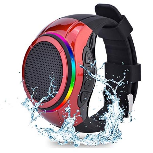 Altavoz portátil Frewico X10 con Bluetooth, resistente al agua, reproductor MP3, manos libres, llamadas claras, TWS, ranura para tarjeta SD, ideal para selfies, para trabajar, corr