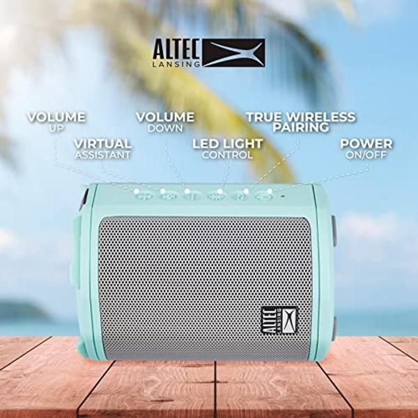 Altec Lansing - Altavoz Bluetooth inalámbrico HydraMotion con sonido de 360 ​​grados, portátil, resistente al agua IP67 para exteriores, a prueba de golpes, nieve y todo tipo de cl