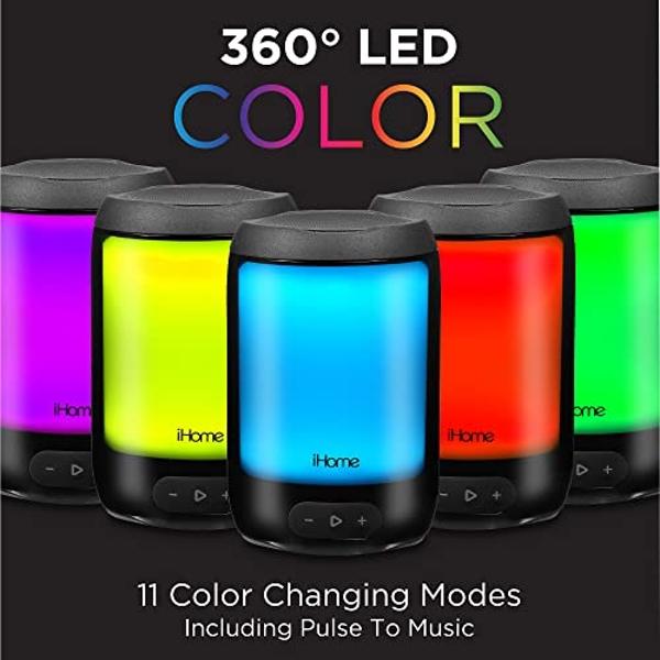 Altavoz Bluetooth solar ABFOCE, altavoz portátil para exteriores con batería externa de 5000 mAh, 60 horas de reproducción, micrófono, sonido estéreo, altavoz inalámbrico para el h