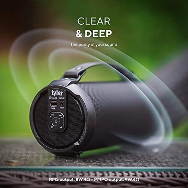 Altavoz portátil Frewico X10 con Bluetooth, resistente al agua, reproductor MP3, manos libres, llamadas claras, TWS, ranura para tarjeta SD, ideal para selfies, para trabajar, corr