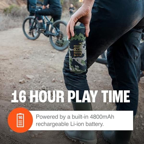 Paquete de altavoz Bluetooth JBL FLIP 7 y estuche rígido premium divvi! - Rojo