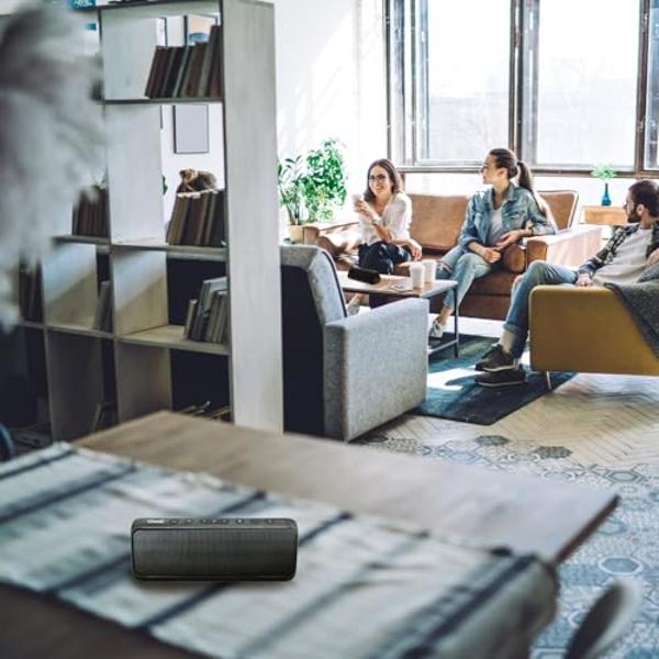 Altavoz Bluetooth dual Cambridge Soundworks OontZ PRO, 21 vatios, volumen más alto, sonido y graves excepcionales, alcance inalámbrico de 30 metros, resistente al agua