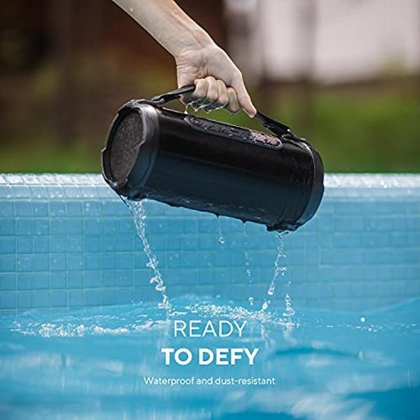 Altavoz Bluetooth dual Cambridge Soundworks OontZ PRO, 21 vatios, volumen más alto, sonido y graves excepcionales, alcance inalámbrico de 30 metros, resistente al agua