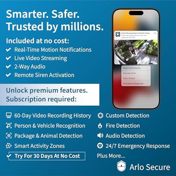 Cámara de seguridad Arlo Essential 2K | Solo para interiores | 2.ª generación | Monitor de bebés y cámara para mascotas | Protector de privacidad automatizado con cable, audio bidi