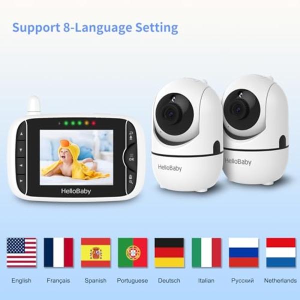 Eufy Baby Monitor E21 Con Cámara 4K UHD, Pantalla De 5'' 720p