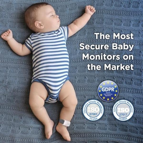 Monitor de bebé inteligente HUBBLE CONNECTED Nursery Pal Cloud Touch Twin con WiFi, 2 cámaras, pantalla táctil a color HD de 5 pulgadas, sonidos relajantes, canciones de cuna e his