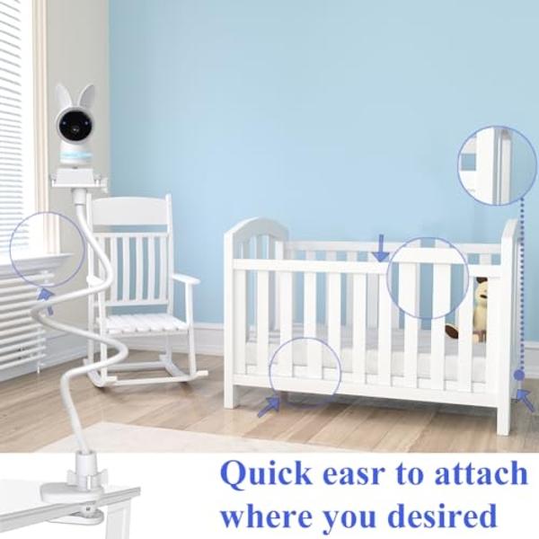 Soporte de suelo ajustable de 170 cm para monitor de bebé Infant Optics DXR-8 Pro, Nanit Pro, Eufy Spaceview, Spaceview Pro y Owlet Cam 2. También compatible con cámaras con tornil