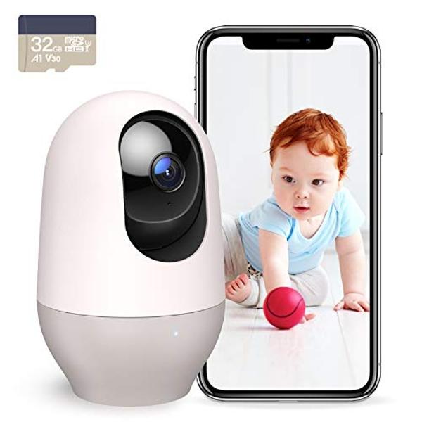 Monitor de bebé inteligente nooie 2K con 5G/2.4G, movimiento panorámico ...
