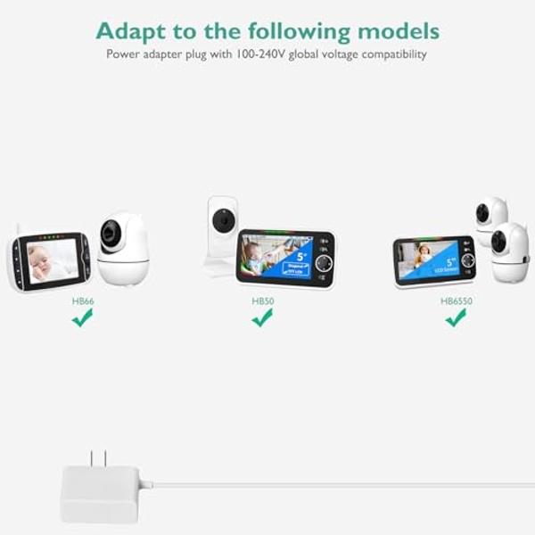 Monitor de bebé inteligente HUBBLE CONNECTED Nursery Pal Cloud Touch Twin con WiFi, 2 cámaras, pantalla táctil a color HD de 5 pulgadas, sonidos relajantes, canciones de cuna e his