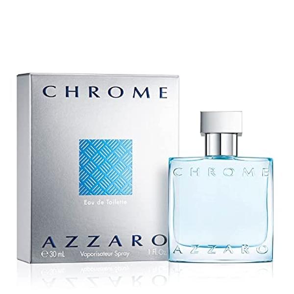 Colonia acuática cítrica, amaderada y almizclada Azzaro Chrome para hombre - Tamaño de viaje