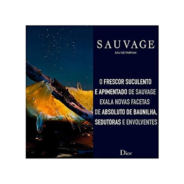 Christian Dior Sauvage Eau De Parfum Spray para hombres, 3.4 onzas