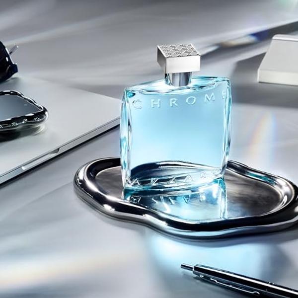 Colonia acuática cítrica, amaderada y almizclada Azzaro Chrome para hombre - Tamaño de viaje