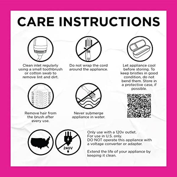 Secador y voluminizador Bed Head One Step | Seca, alisa, texturiza y peina en un solo paso (rosa)