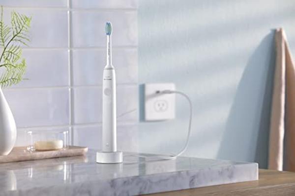 Cepillo de dientes eléctrico recargable PHILIPS Sonicare 1100 Power, blanco y gris HX3641/02