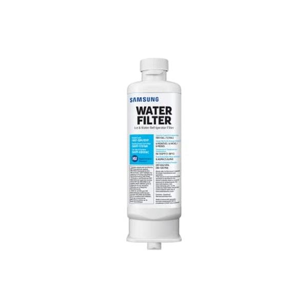 Filtro original Samsung para agua y hielo de refrigerador, filtración de bloque de carbón, reduce el 99 % de contaminantes dañinos para agua potable limpia y cristalina, 6 meses de