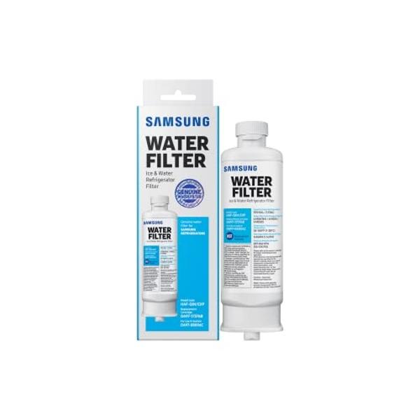 Filtro original Samsung para agua y hielo de refrigerador, filtración de bloque de carbón, reduce el 99 % de contaminantes dañinos para agua potable limpia y cristalina, 6 meses de