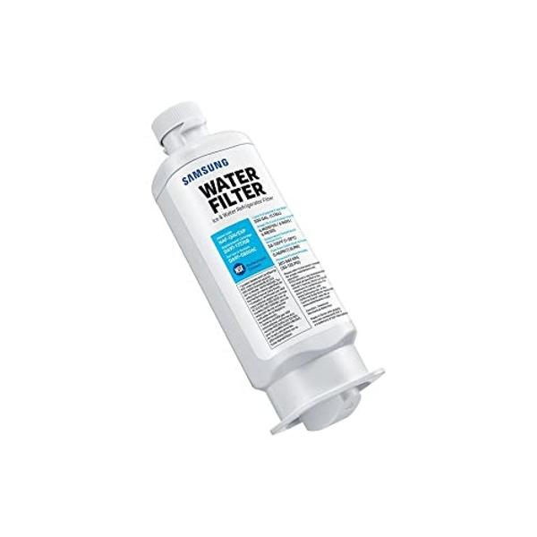 Filtro original Samsung para agua y hielo de refrigerador, filtración de bloque de carbón, reduce el 99 % de contaminantes dañinos para agua potable limpia y cristalina, 6 meses de