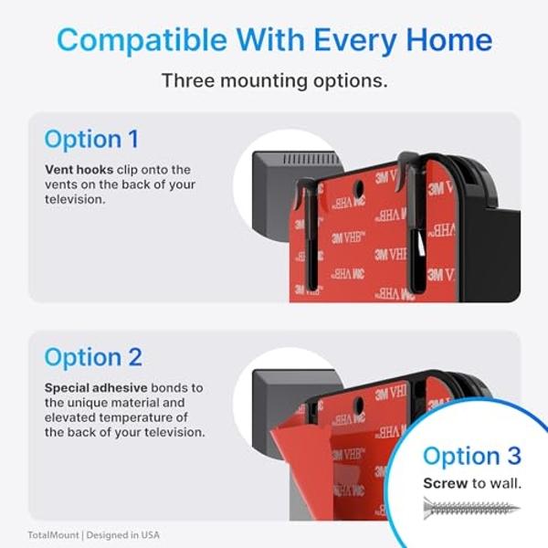TotalMount – Soporte para Apple TV – Compatible con todos los Apple TV