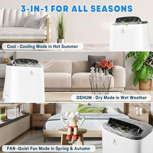 Aire Acondicionado De Pared Portátil 2 En 1 - Frío/Calor, Temporizador 24h, Silencioso, Para Habitaciones Hasta 25m²