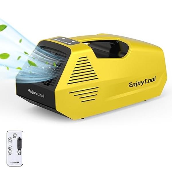 Aire acondicionado portátil para camping nommyair de 2380 BTU, para tienda de campaña de 6,3 kg con control remoto, ideal para exteriores, camionetas, casas rodantes, pesca o masco