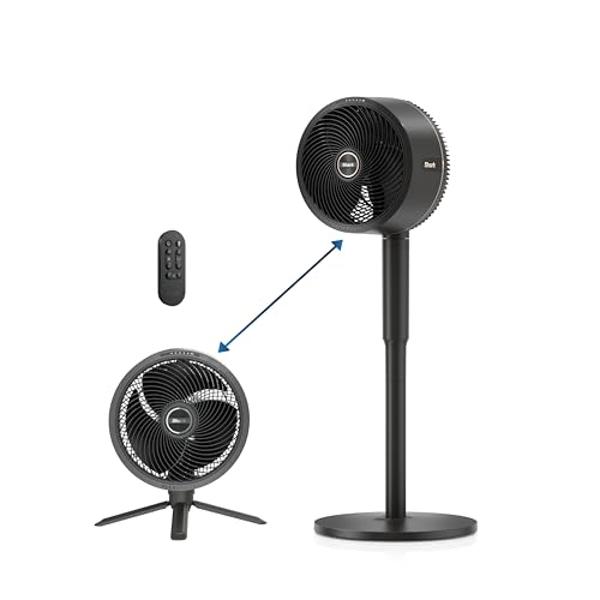 Shark FlexBreeze - Ventilador para interiores y exteriores, con cable e inalámbrico, 2 en 1, con pedestal y sobremesa oscilante, batería de hasta 24 horas, FA202