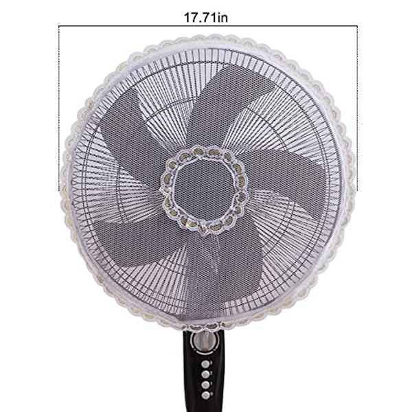 Paquete de 2 fundas protectoras de seguridad para ventiladores de verano, redondas, antipolvo, para niños y bebés, antipellizcos, para ventiladores de pedestal y de pie.
