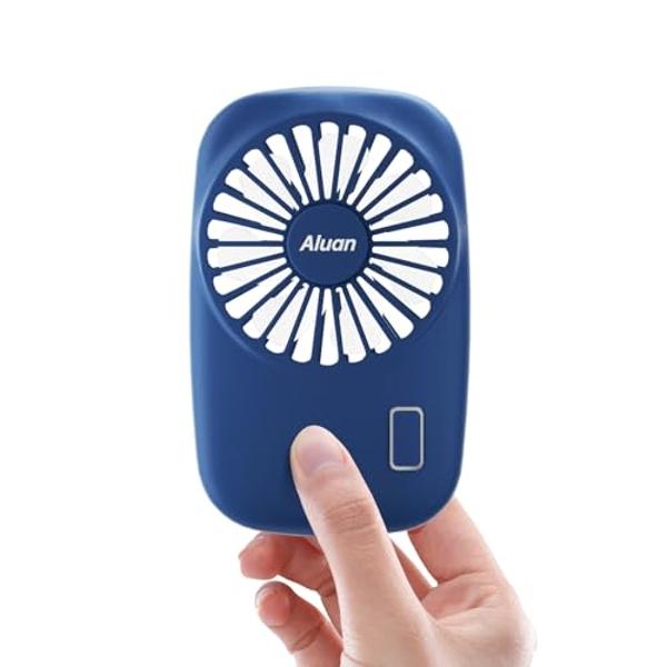 Ventilador portátil recargable Heelkl 2025 AI, 4 velocidades, 6600 RPM, potente flujo de aire, ventilador de cintura personal con hasta 25 horas de autonomía, ventilador de cuello 