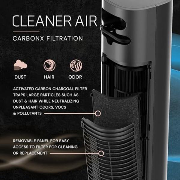 Sistema de ventiladores silenciosos SCCCF de 120 mm USB para gabinetes de 6" con termostato ajustable de 0 a 60 °C, ideal para gabinetes de cine en casa, invernaderos y casetas par