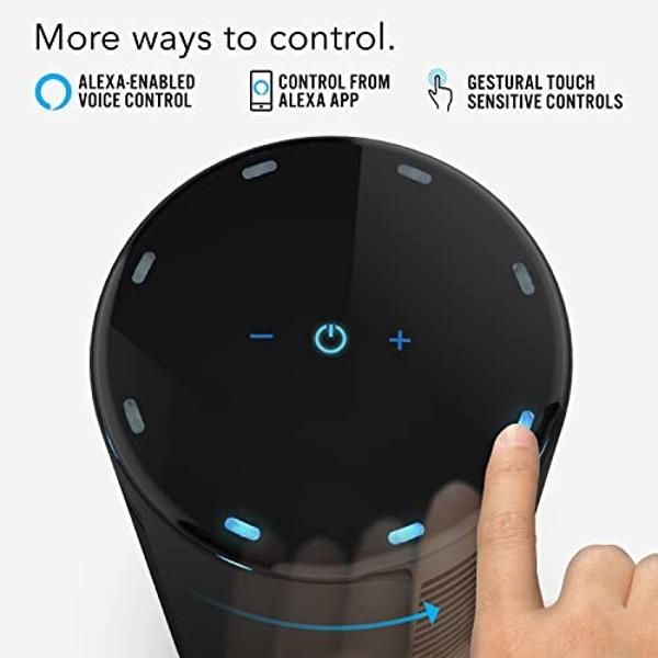 Ventilador de torre oscilante compacto Vornado ATOM 2 AE con control por voz de Alexa