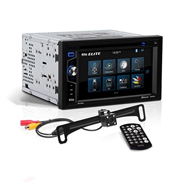 Sistema estéreo para auto BOSS Audio Systems Elite BV755BLC: pantalla táctil doble DIN de 6.2 pulgadas, unidad principal con audio y llamadas Bluetooth, receptor de radio, reproduc