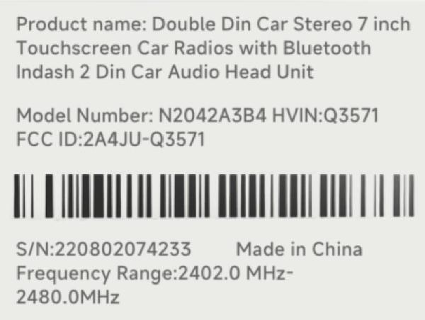 Estéreo para auto Hodozzy de doble DIN con pantalla táctil de 7 pulgadas y Bluetooth, unidad principal de audio para auto de 2 DIN con soporte para Mirror Link para Android/iOS, re