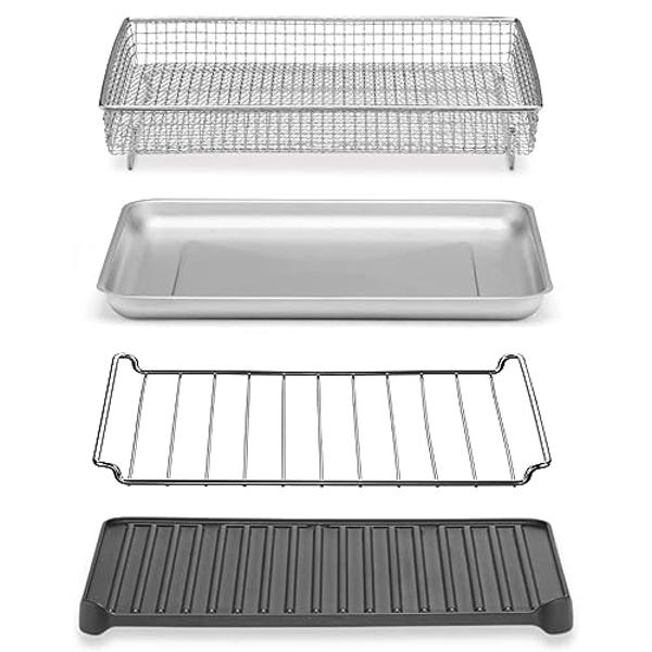 Freidora de aire Ninja Pro XL 7 en 1, tecnología Max Crisp, 232 °C para resultados más crujientes y calientes, capacidad de 6.5 cuartos (para alitas de 4 kg), Max Crisp, asar, freí