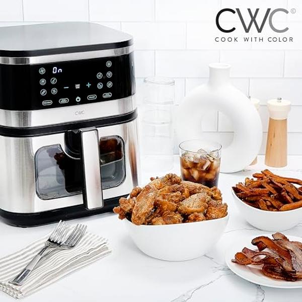 Freidora de aire digital de doble cesta Holstein Housewares de 9.5 ...