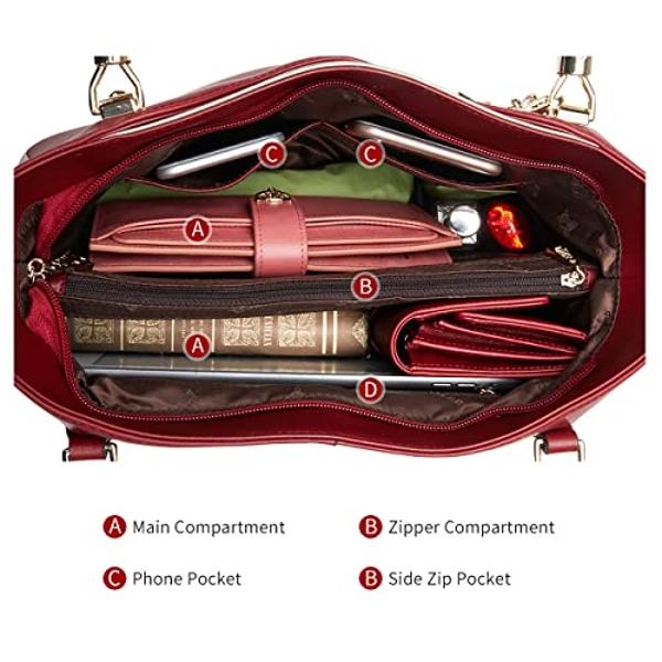 Bolso de hombro para mujer - Pequeño bolso de hombro - Monedero marrón - Bolsos hobo modernos y elegantes - Correa ajustable de cuero vegano