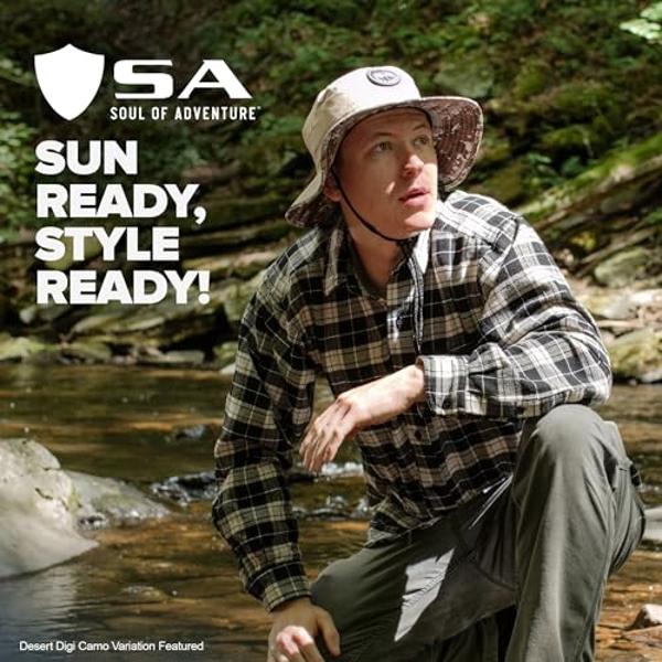 Sombrero de pescador SA Company | Protección UV 50+ para adultos | Protección solar con ajuste ajustable, tejido que absorbe la humedad