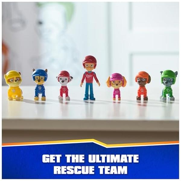 Paw Patrol: Rescue Wheels, paquete de regalo con 7 figuras de acción coleccionables, juguetes para niños y niñas de 3 años en adelante