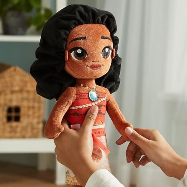 Muñeca de peluche oficial de Disney Store, Moana, tamaño mediano (14 pulgadas), suave y bordada, juguetes de princesa para niñas, muñecas Disney, peluches para niñas.