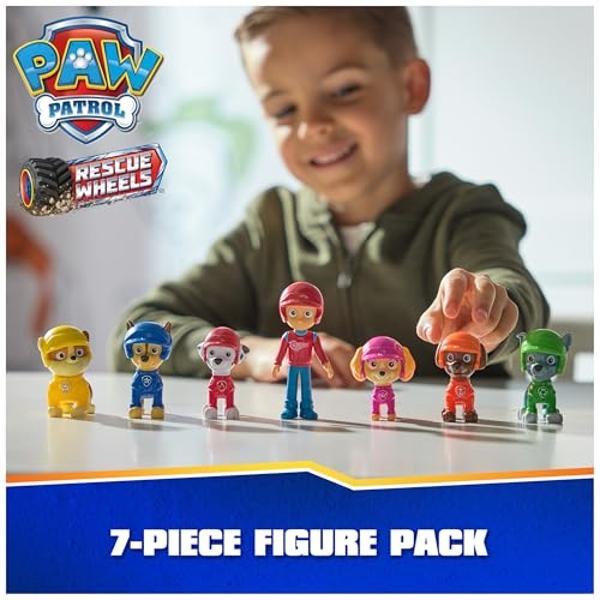 Paw Patrol: Rescue Wheels, paquete de regalo con 7 figuras de acción coleccionables, juguetes para niños y niñas de 3 años en adelante