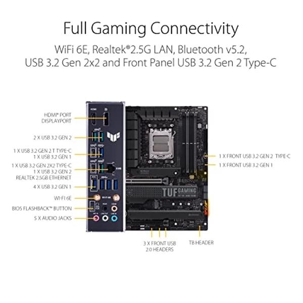 Placa base ASUS Prime B550-PLUS AMD AM4 Zen 3 Ryzen 5000 y Ryzen ATX de tercera generación (PCIe 4.0, memoria ECC, LAN de 1 Gb, HDMI 2.1, DisPlayPort 1.2 (4K a 60 Hz), encabezado R
