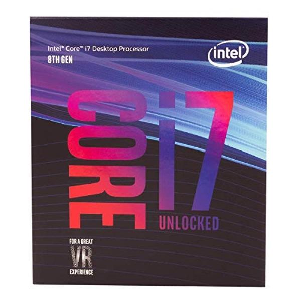 Procesador de escritorio Intel Core i7-8700K, 6 núcleos, hasta 4,7 GHz, turbo desbloqueado, LGA1151, serie 300, 95 W