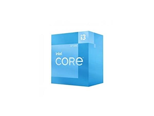 Procesador Intel Core i3 (12.ª generación) i3-12100 de cuatro núcleos (4 núcleos) a 3,30 GHz - Paquete minorista, color azul