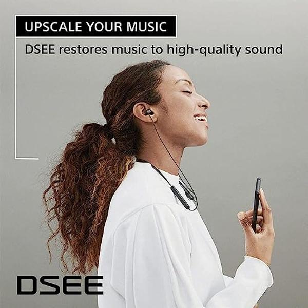 Auriculares inalámbricos intraaurales Bluetooth Sony WI-C100 con micrófono integrado, color negro