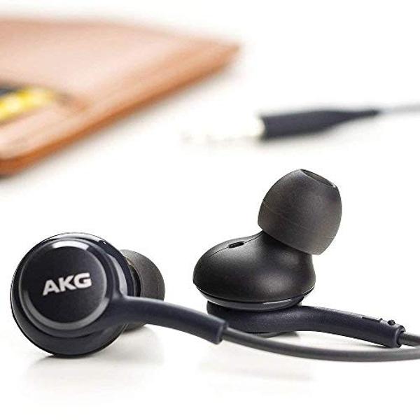 Audífonos estéreo OEM con micrófono para Samsung Galaxy S8, S9, S8 Plus, S9 Plus y Note 8 - Diseñados por AKG - 100% originales