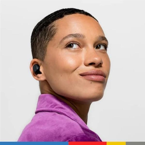 Auriculares con cable Panasonic ErgoFit con micrófono, conector de 3,5 mm, micrófono y control de llamadas, ergonómicos y de ajuste personalizado (tamaños P/M/G), para teléfonos y 